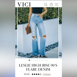 VICI 90s Mom Flare Jeans🤍